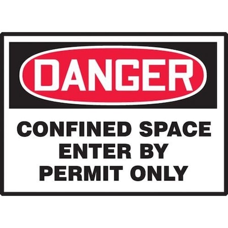 Accuform OSHA DANGER SAFETY LABEL CONFINED LCSP280VSK LCSP280VSK